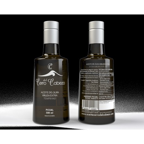 "PRIMER DÍA DE COSECHA 2025/26". 500 ml. VARIEDAD PICUAL